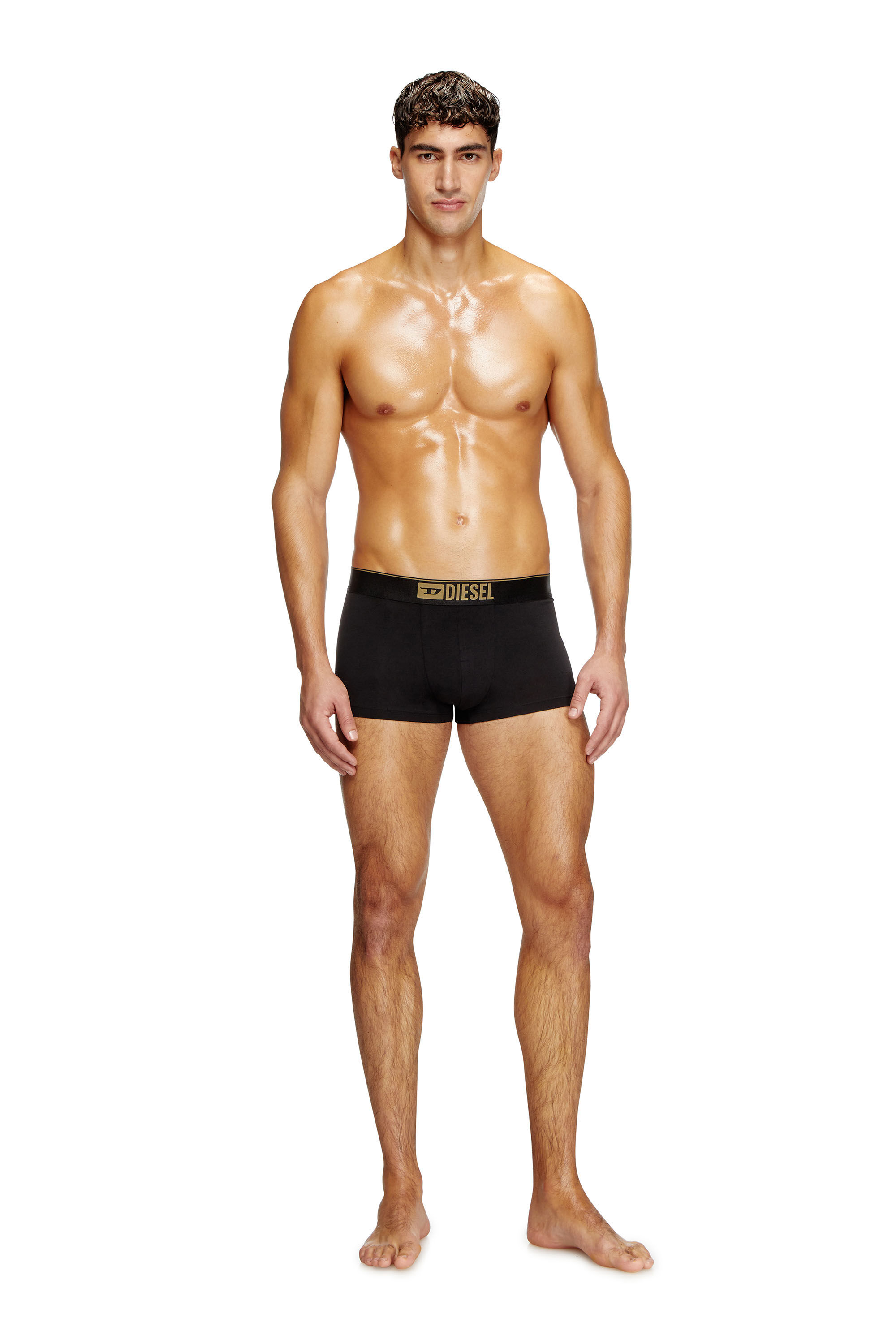 Diesel - DAMIEN-GFT-3PACK, Paquete de tres bóxers ajustados metálicos Hombre in Negro - 2