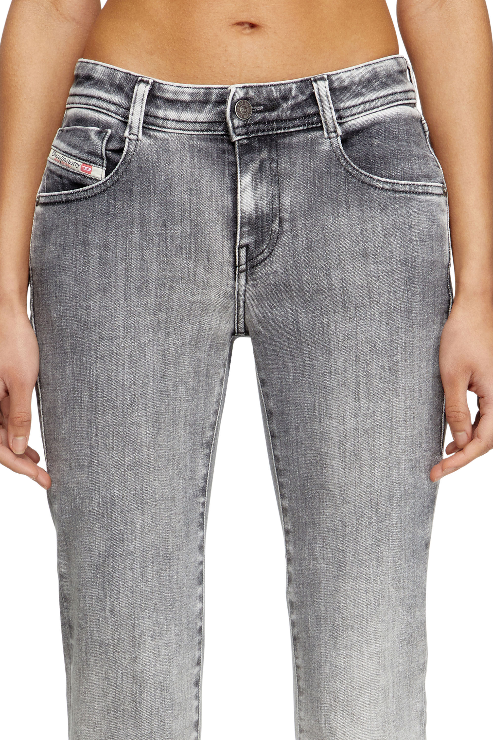 Diesel - Bootcut Jeans 1969 D-Ebbey 09K53 Mujer, Gris Claro - 4