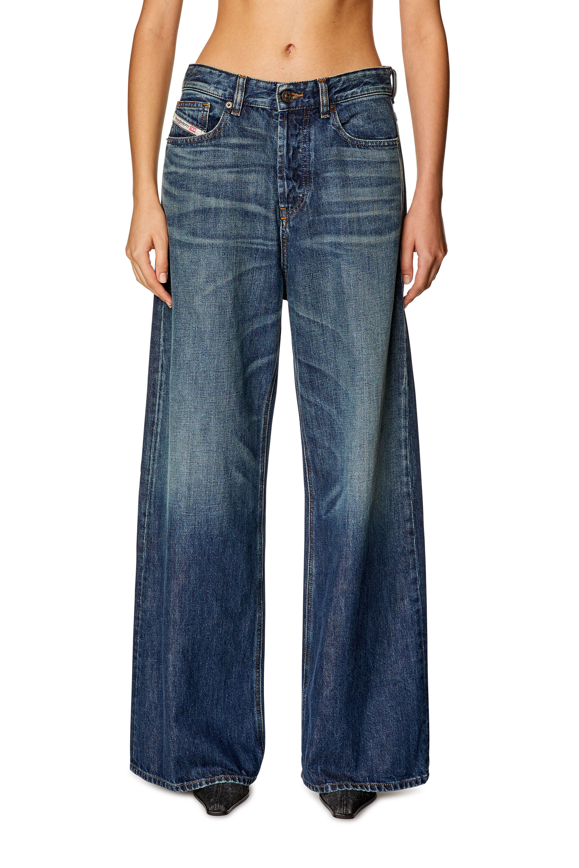 Diesel - Relaxed Jeans 1996 D-Sire 09H59 Mujer, Azul Oscuro - 3