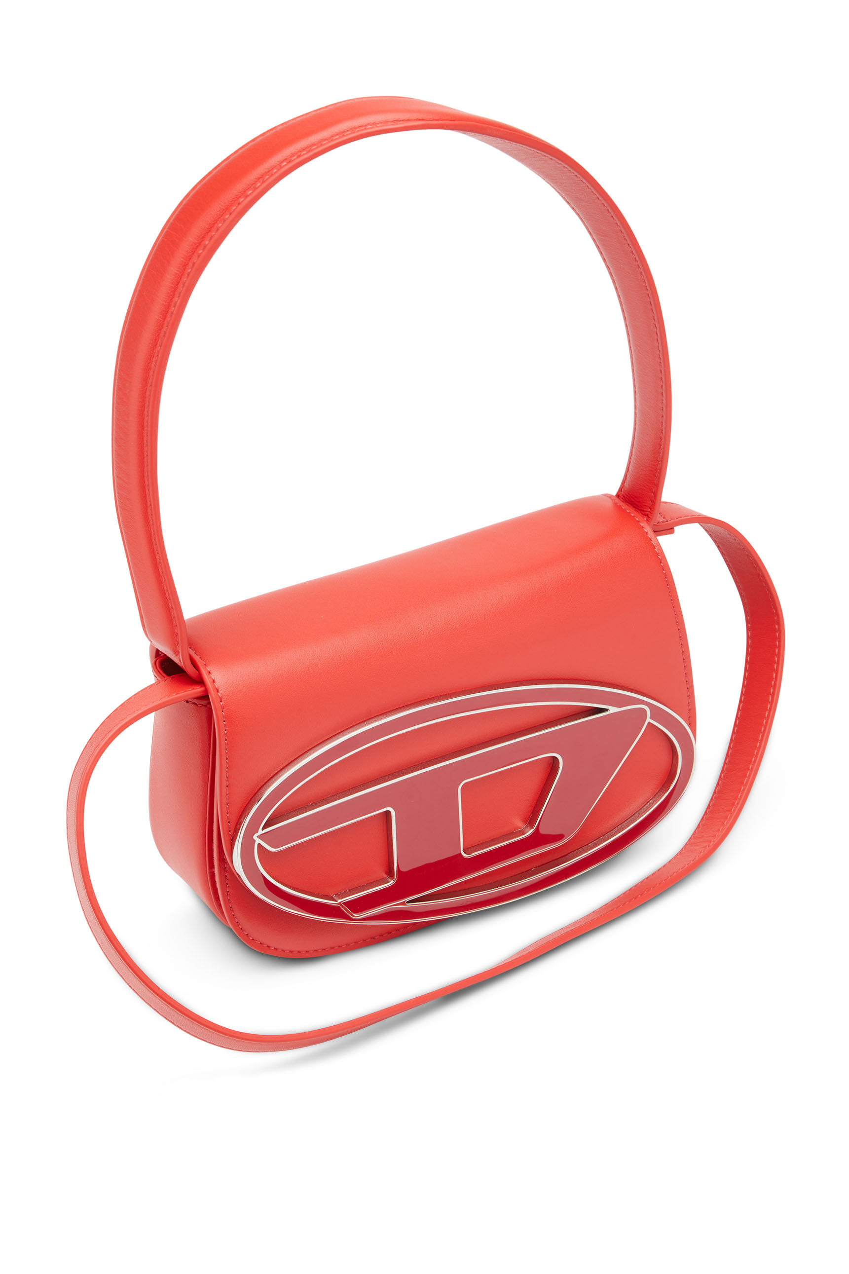 Diesel - 1DR, Woman's 1DR-Iconic shoulder bag in nappa leather in Red - 5