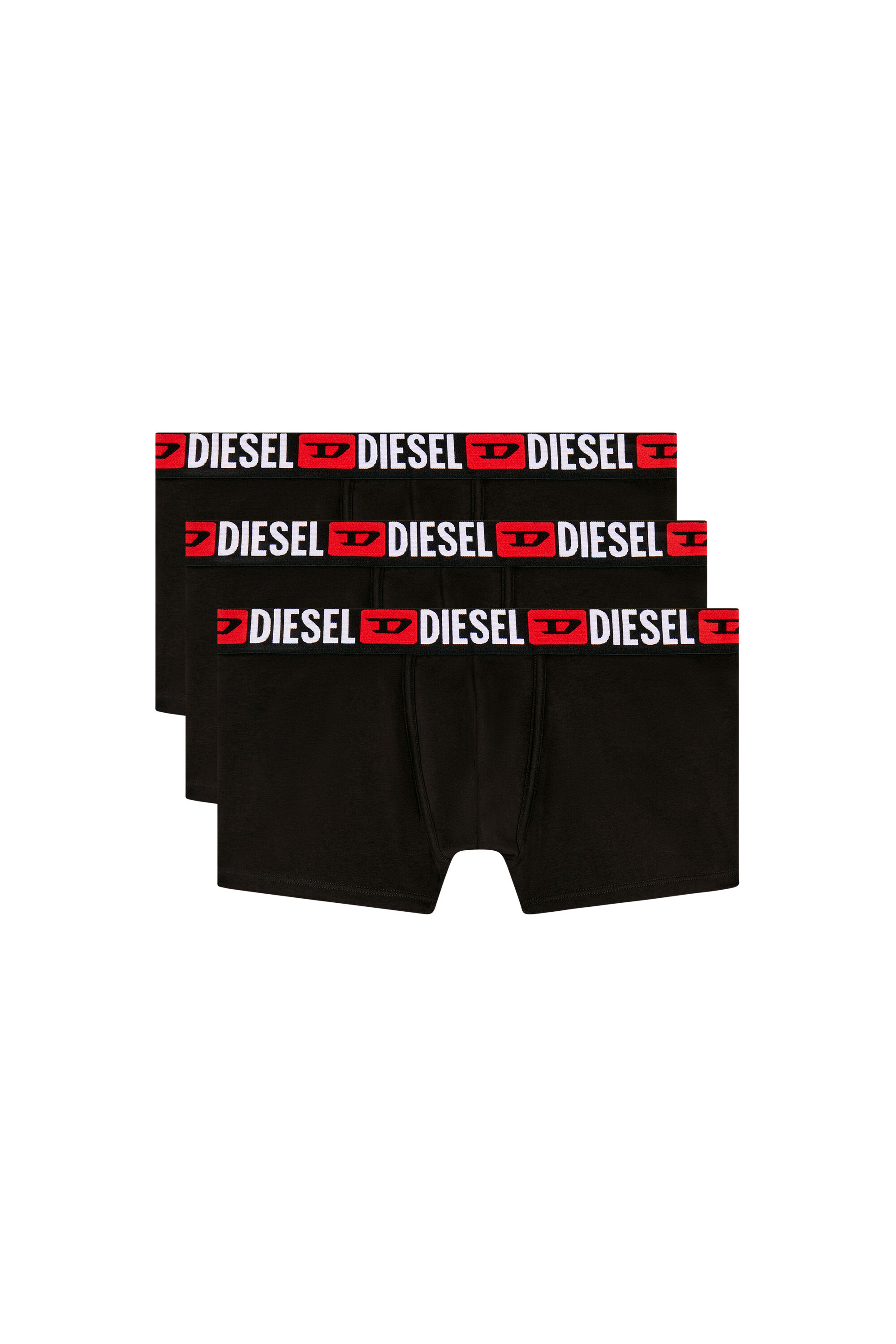 Diesel - UMBX-DAMIENTHREEPACK, Set de tres calzoncillos bóxer con logotipo en la cintura Hombre in Negro - 4