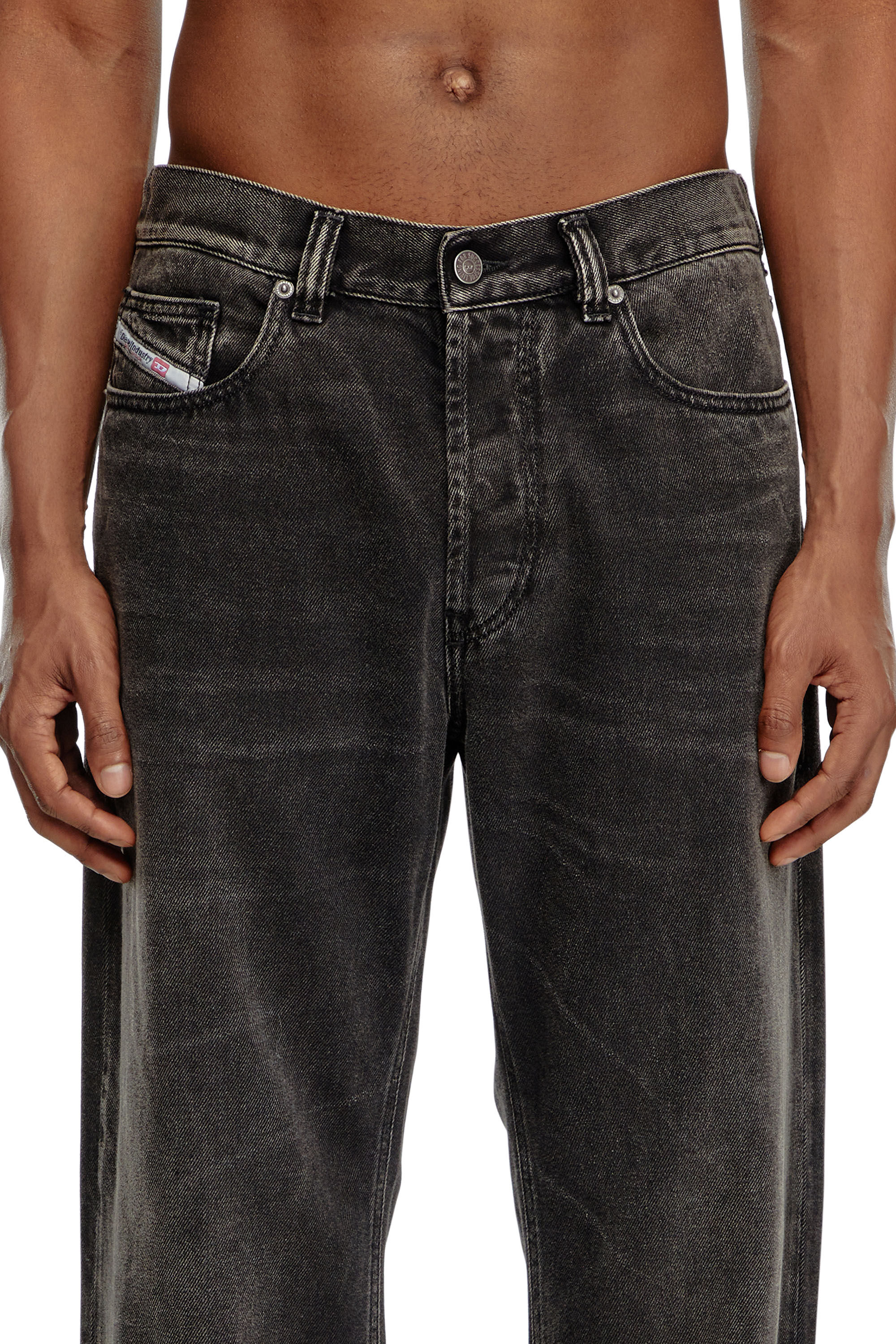 Diesel - Regular Jeans 2024 D-Macs 09J96 Hombre, Negro/Gris oscuro - 5