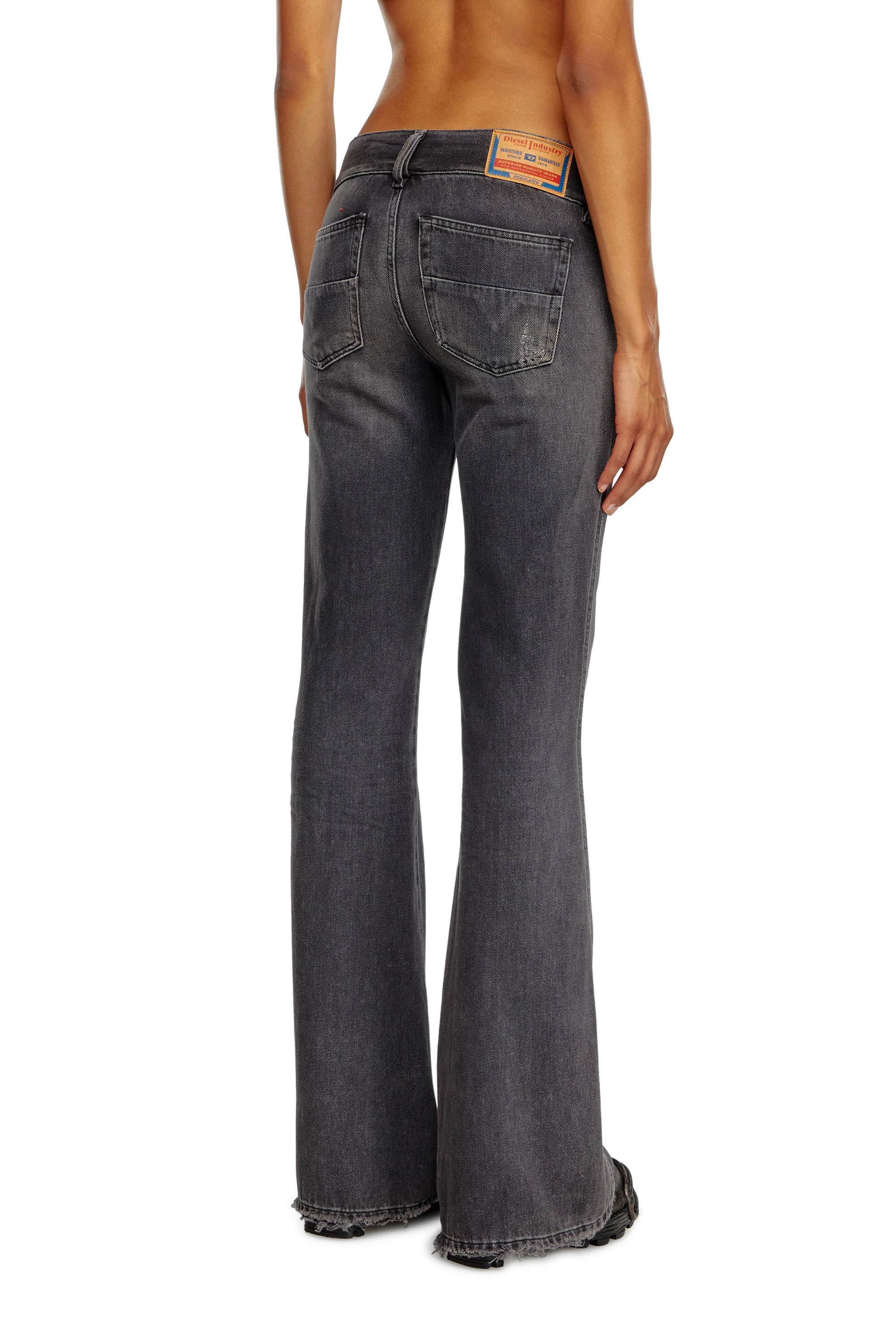 Diesel - Woman's Bootcut Jeans D-Hush 09K14, Black/Dark grey - 5