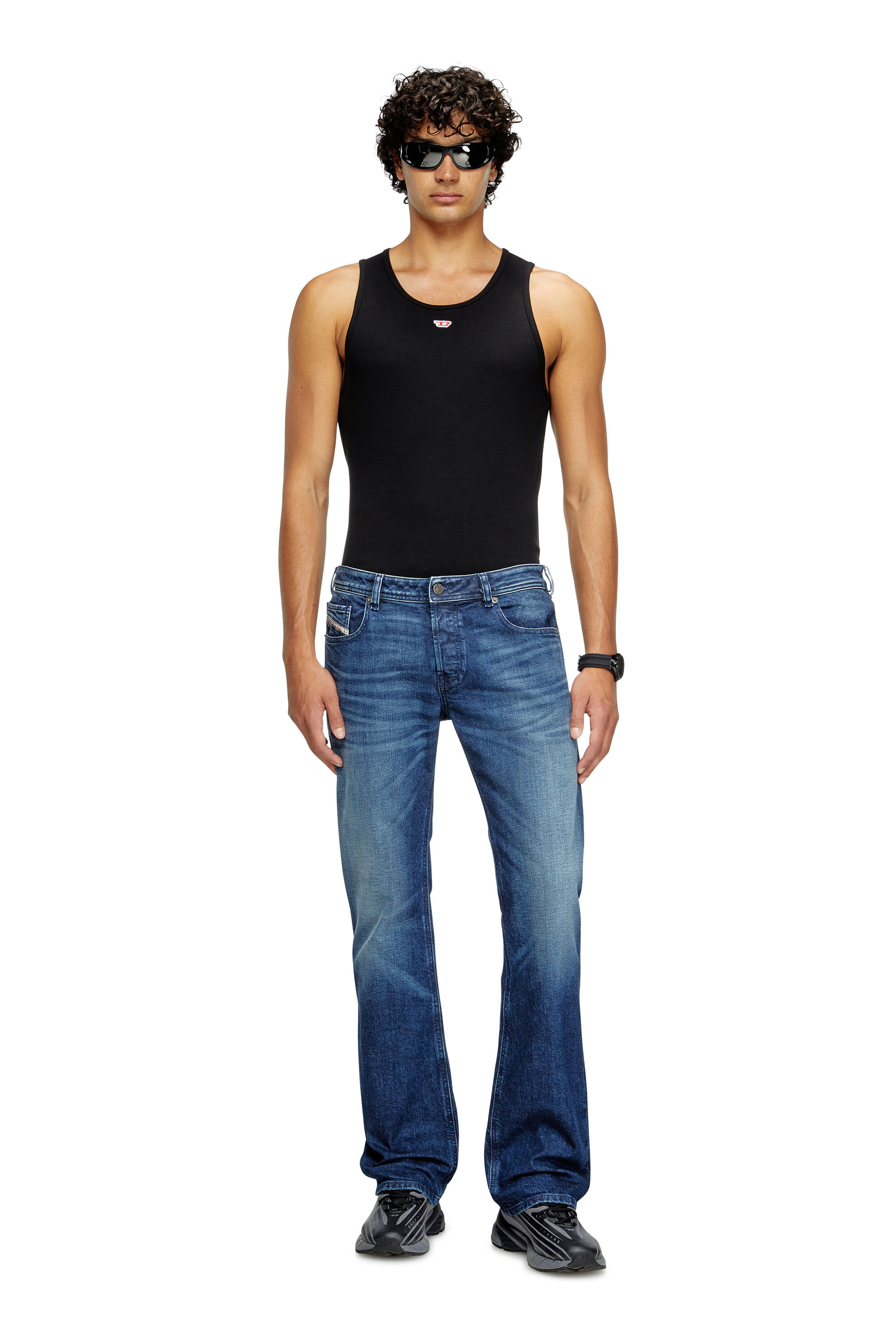 Diesel - Bootcut Jeans 2007 Zatiny 09L51 Hombre, Azul Oscuro - 1