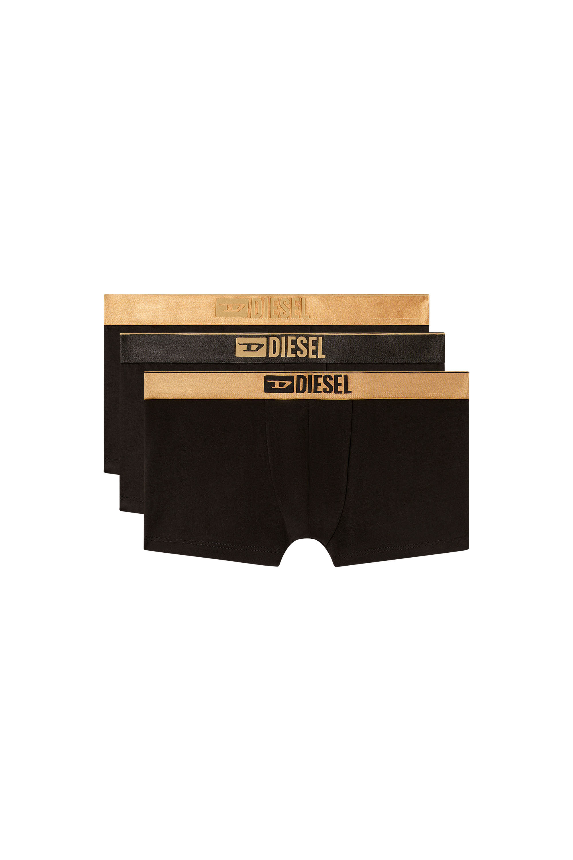 Diesel - DAMIEN-GFT-3PACK, Paquete de tres bóxers ajustados metálicos Hombre in Negro - 4