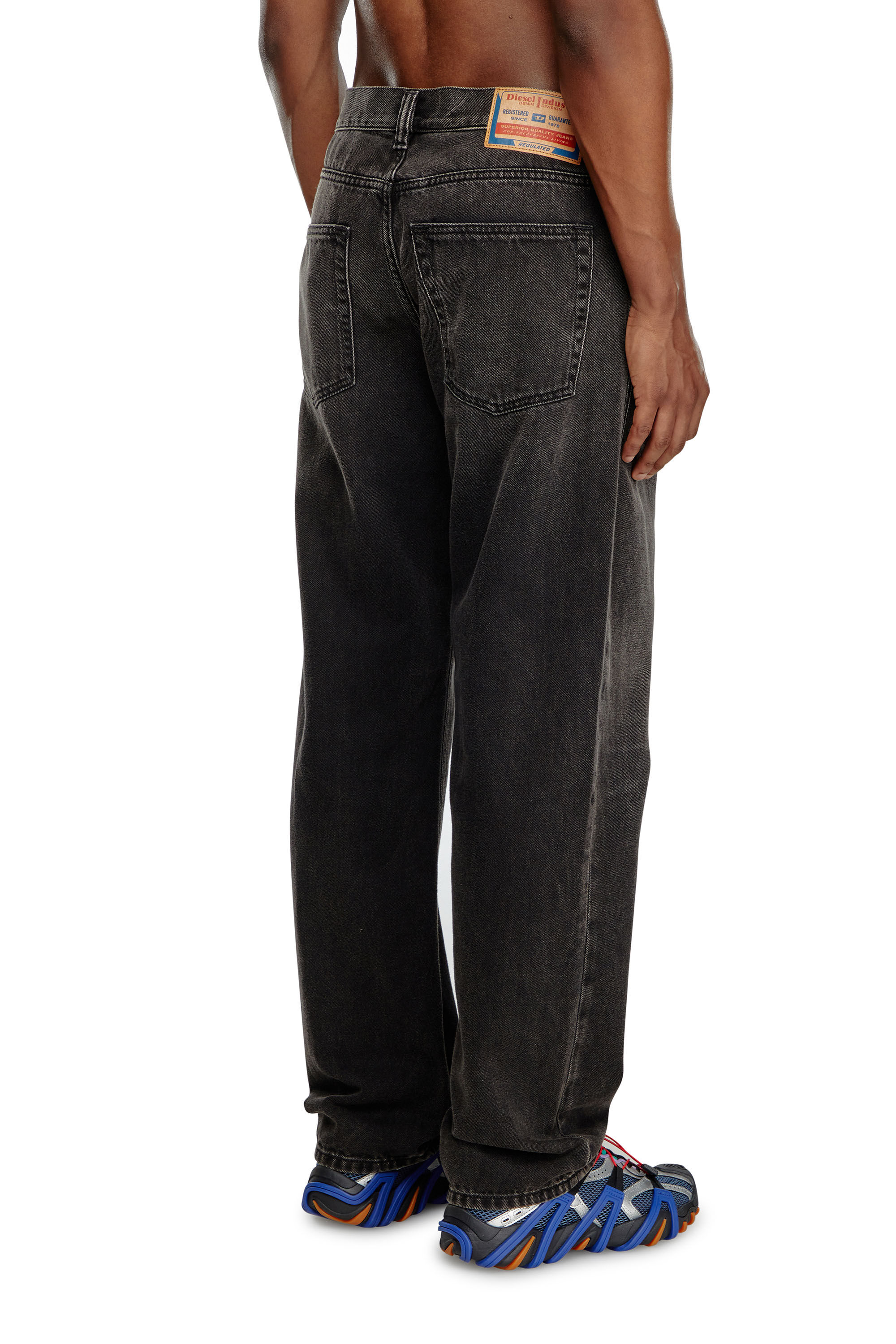 Diesel - Regular Jeans 2024 D-Macs 09J96 Hombre, Negro/Gris oscuro - 4