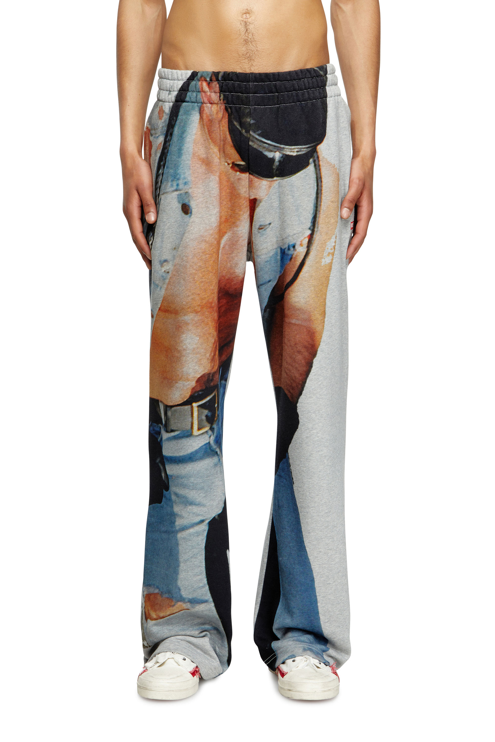 Diesel - PR-P-MARTAINS-TOM25, Pantalones deportivos con estampado gráfico Unisex in Gris - 2