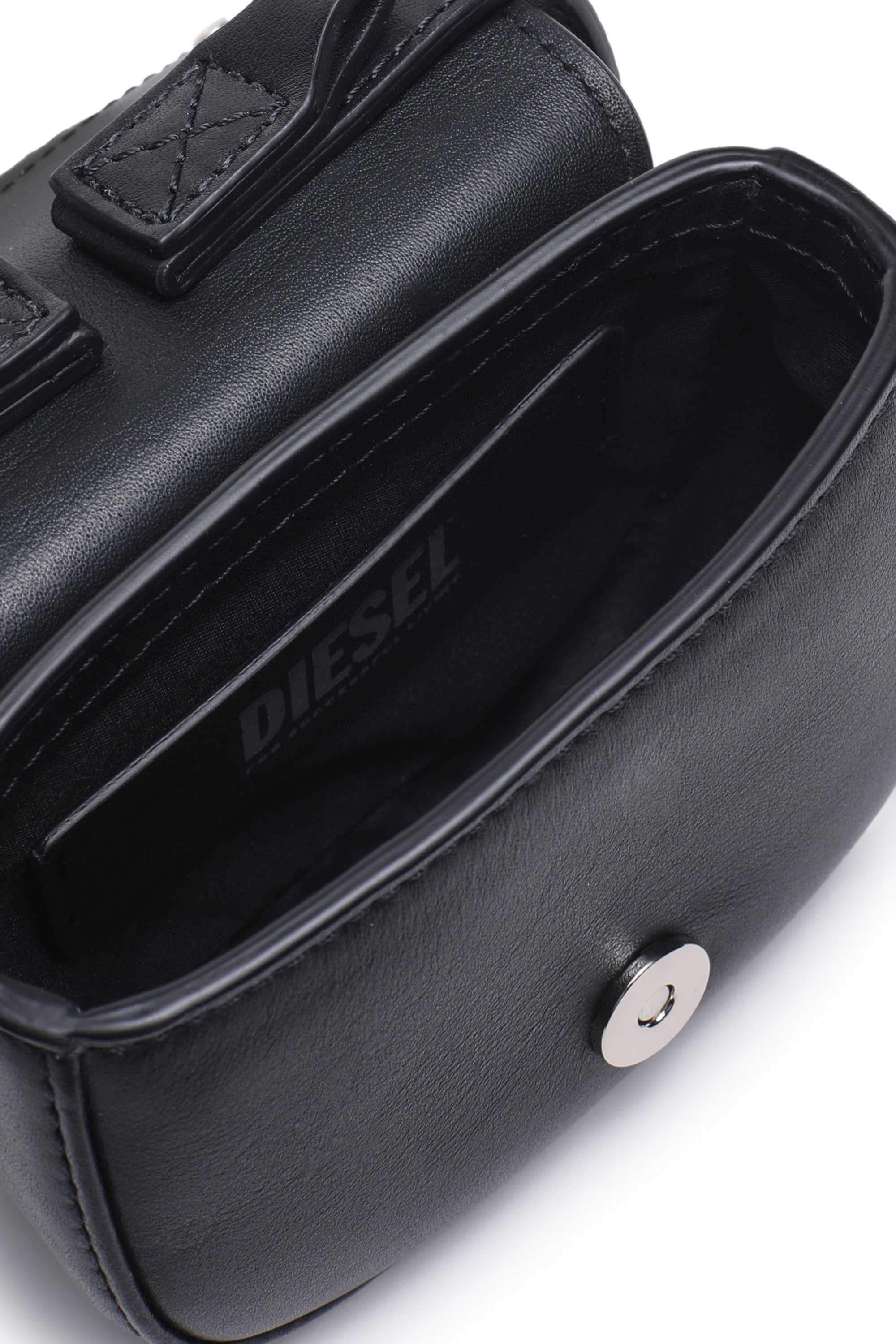 Diesel - 1DR XS, 1DR XS-Minibolso icónico con placa D logo Mujer in Negro - 2