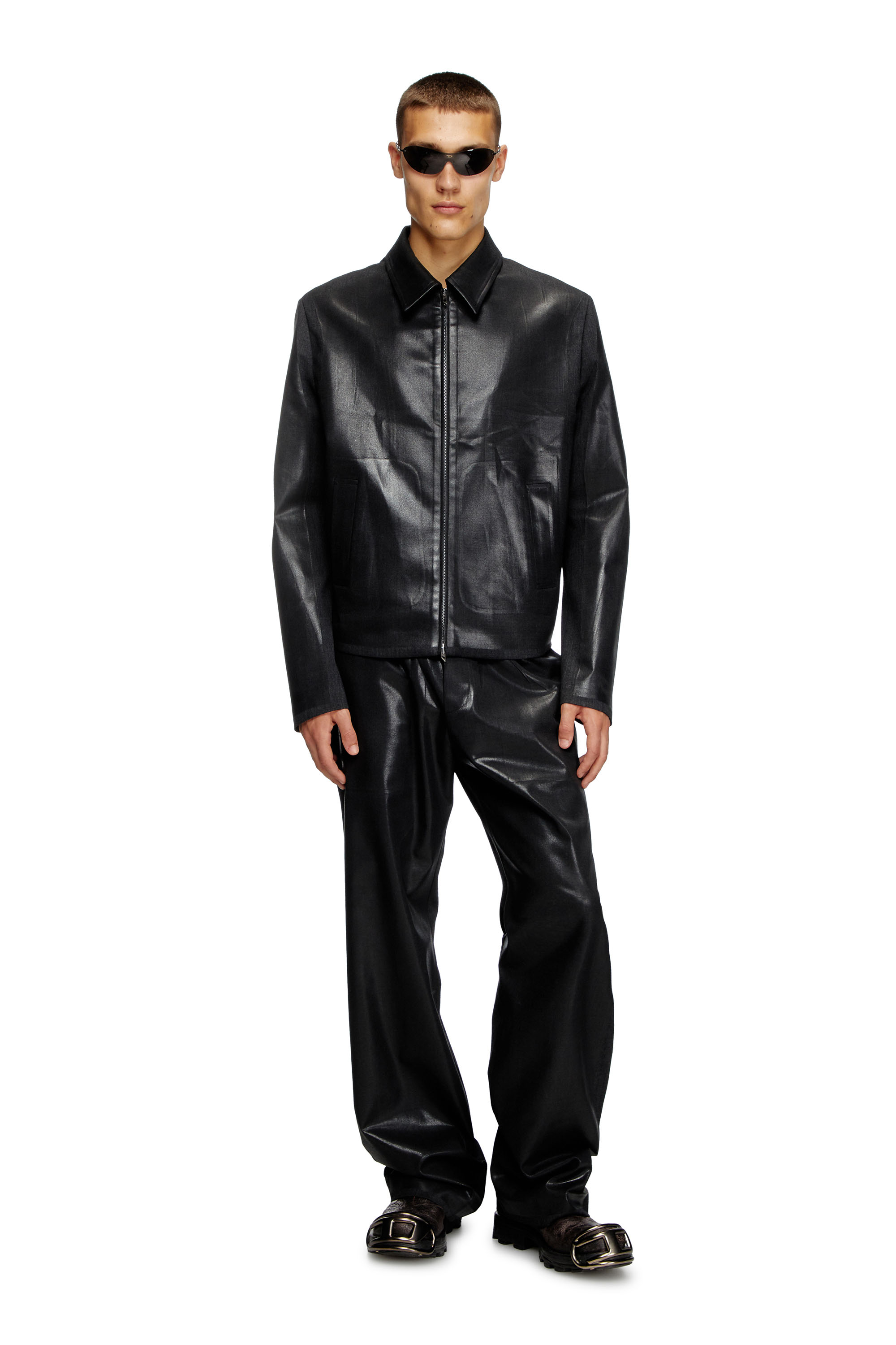Diesel - P-CLAYS, Pantalones en mezcla de lana Hombre in Negro - 4