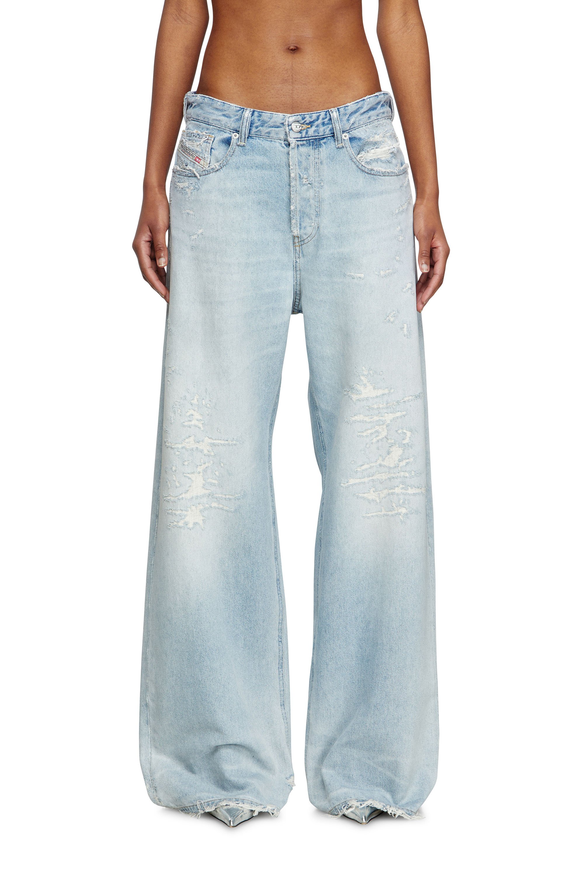 Diesel - Relaxed Jeans 1996 D-Sire 09M53 Mujer, Azul Claro - 1