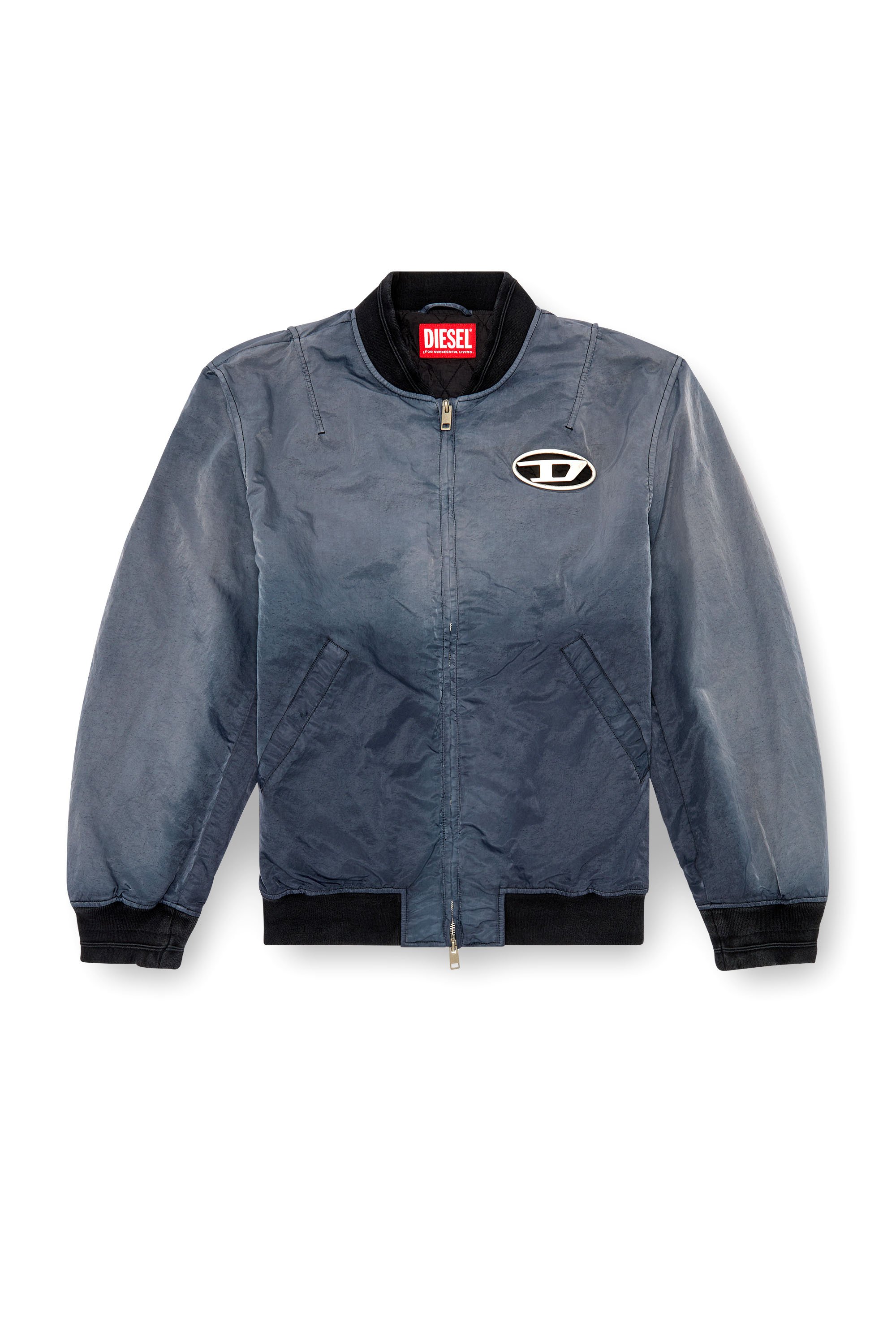 Diesel - J-KEPES, Chaqueta bomber acolchada en degradé Hombre in Gris - 4