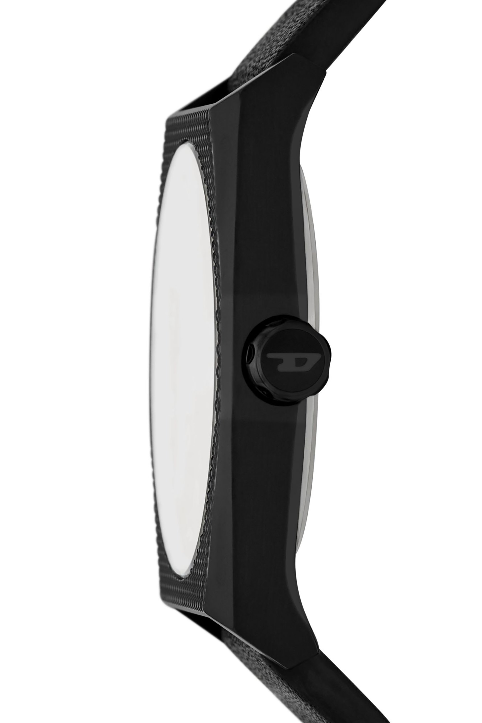 Diesel - DZ2175, Reloj Scraper de cuero negro con cronógrafo Hombre in Negro - 3