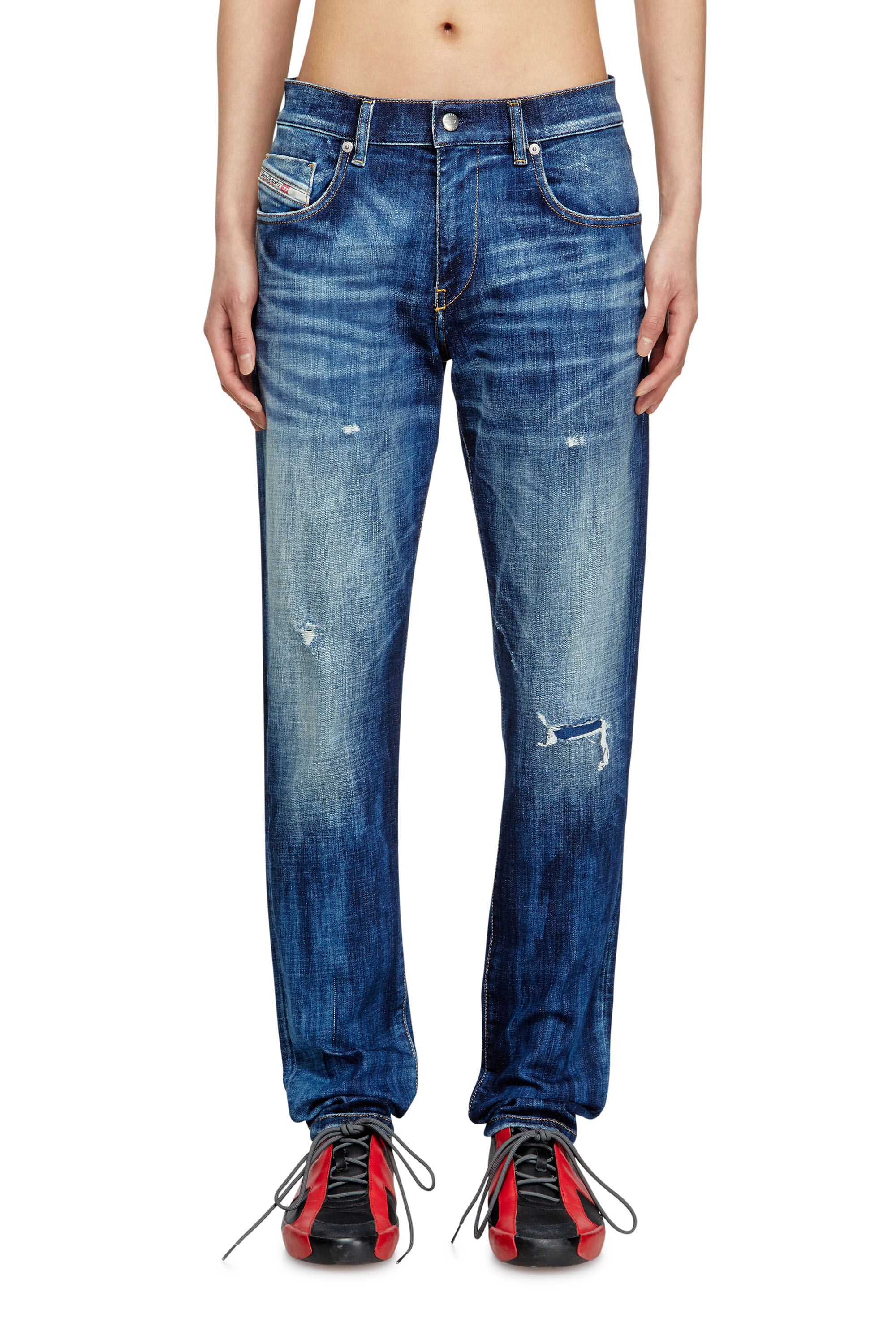 Diesel - Slim Jeans 2019 D-Strukt 09M17 Hombre, Azul Oscuro - 2
