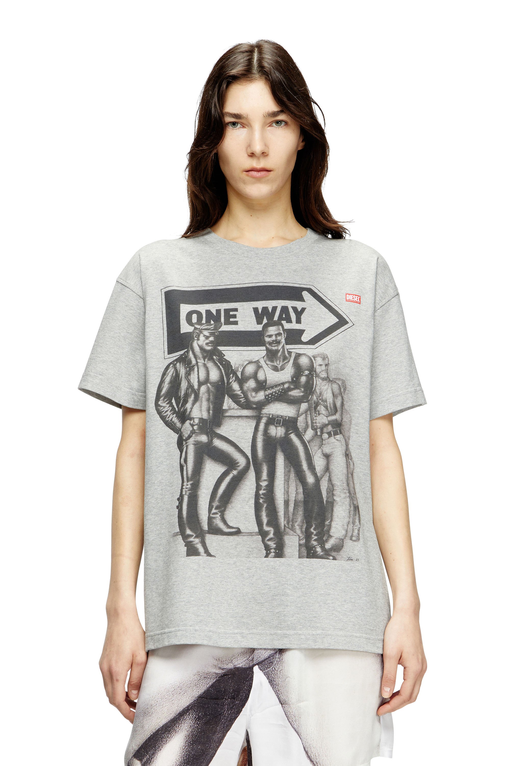 Diesel - PR-T-NORM-TOM25, Unisex's T-shirt with graphic print in Grey - 4