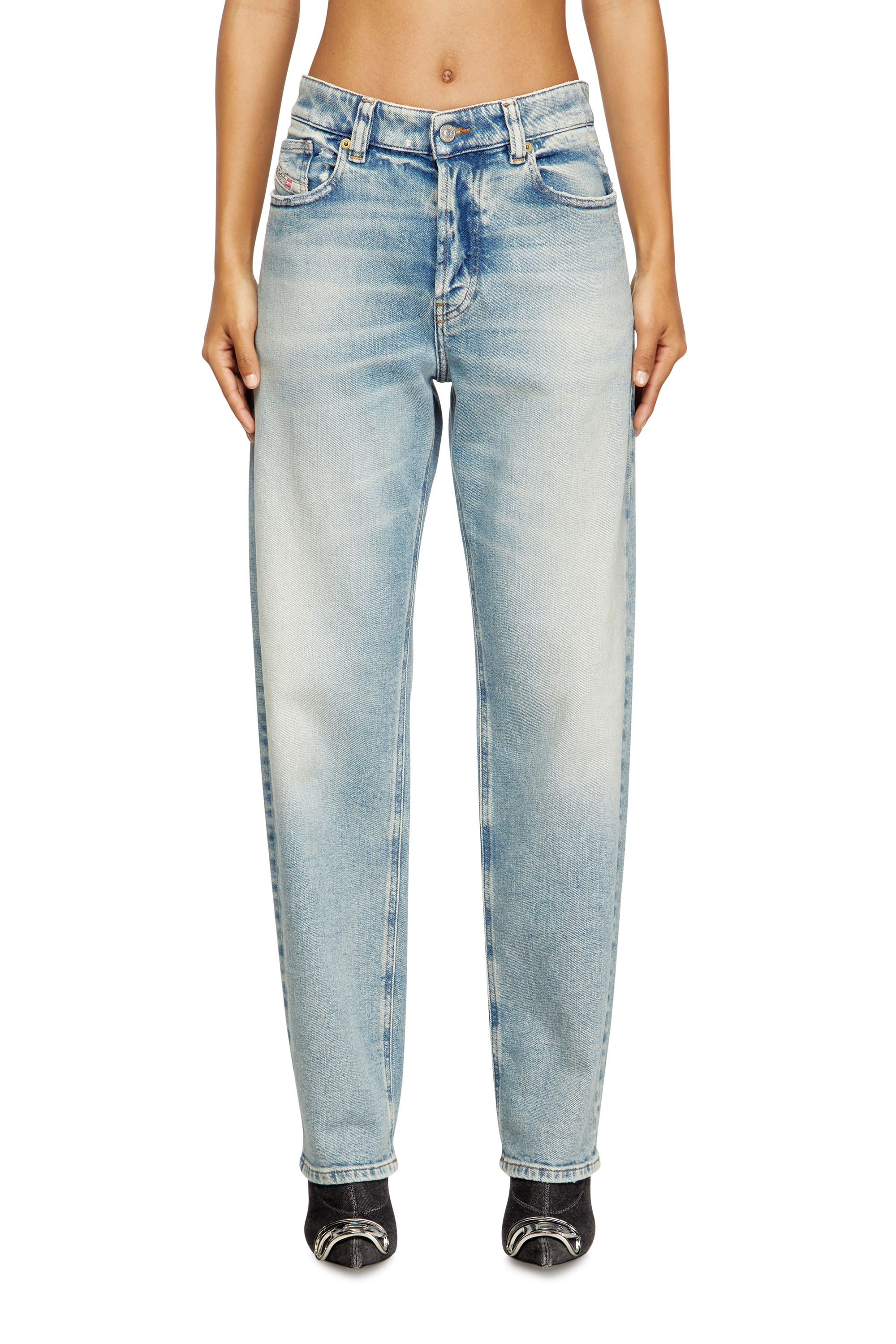 Diesel - Regular Jeans 1988 D-Ark 09M21 Mujer, Azul Claro - 2