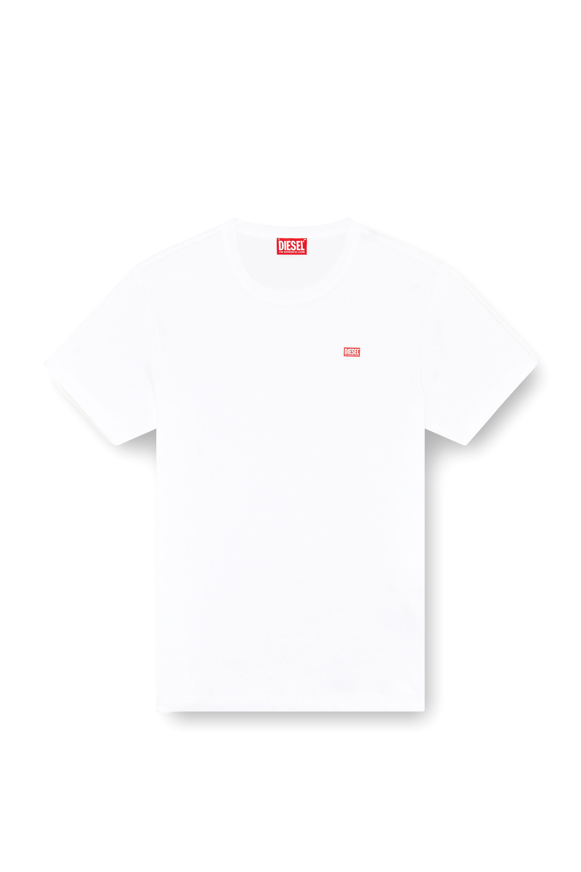 Diesel - T-MIEGOR-K77, Camiseta de algodón mercerizado Hombre in Blanco - 3