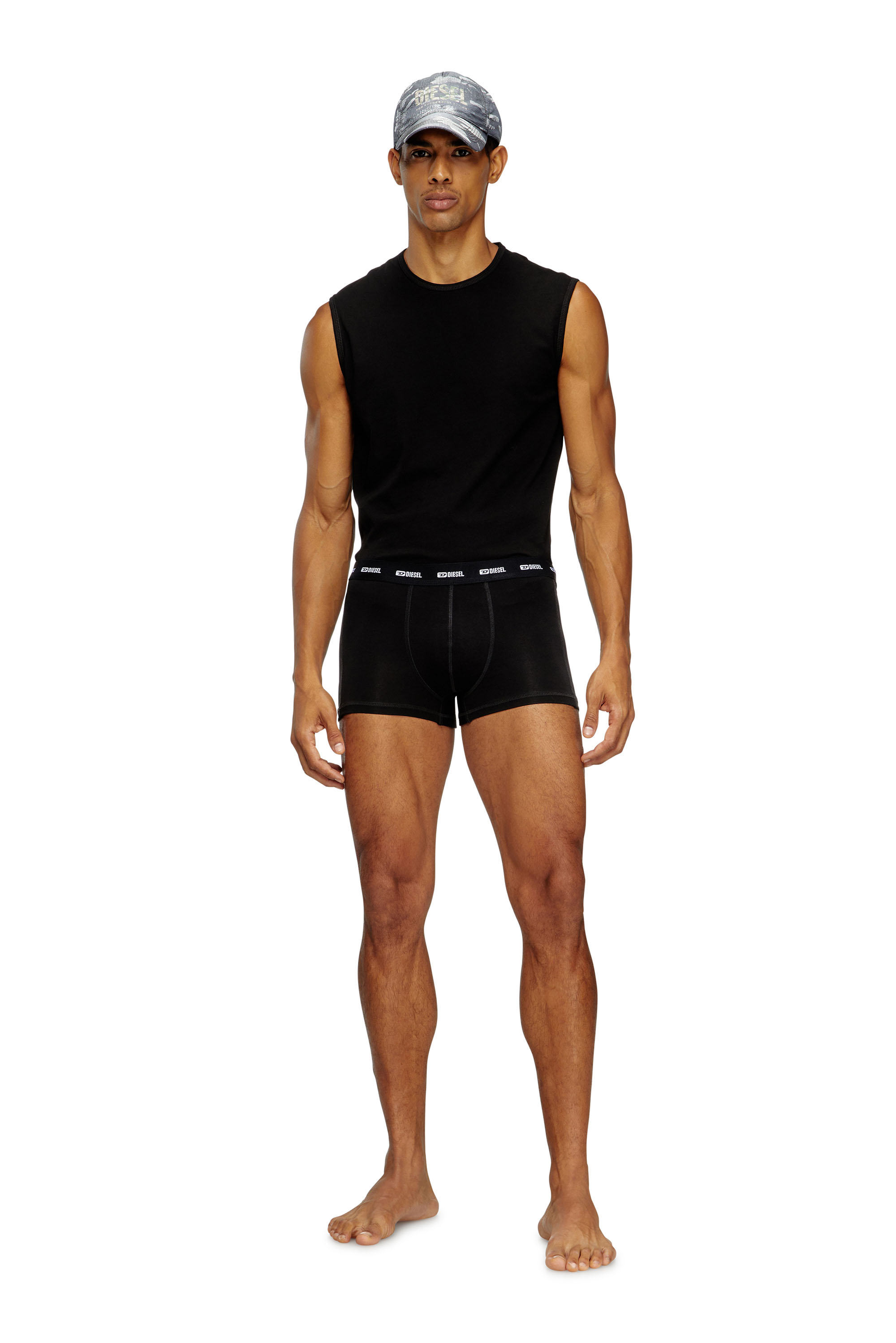 Diesel - TOM-UTLT-2PACK, Paquete de 2 camisetas de tirantes Hombre in Negro - 2