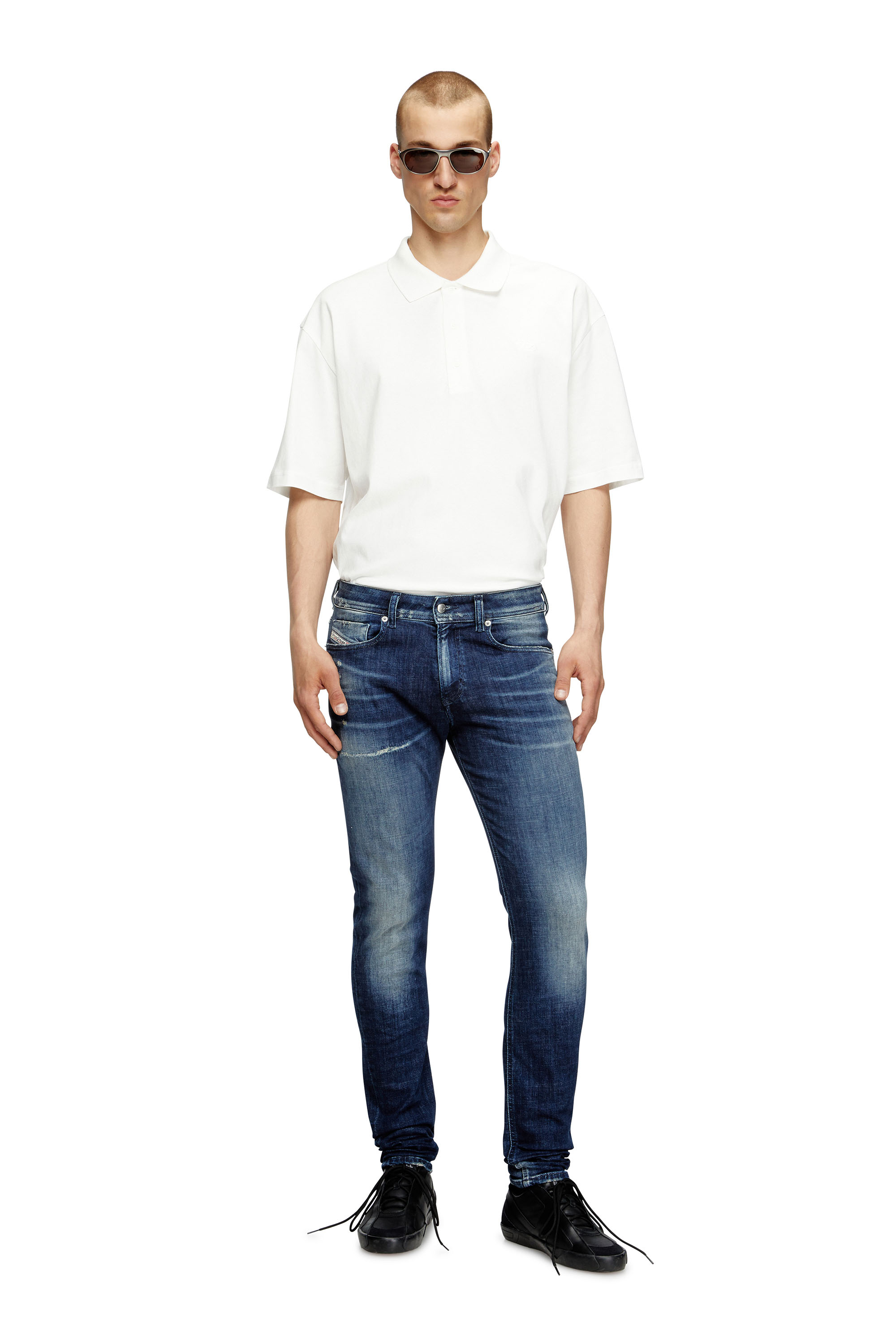 Diesel - Skinny Jeans 1979 Sleenker 09L97 Hombre, Azul Oscuro - 2