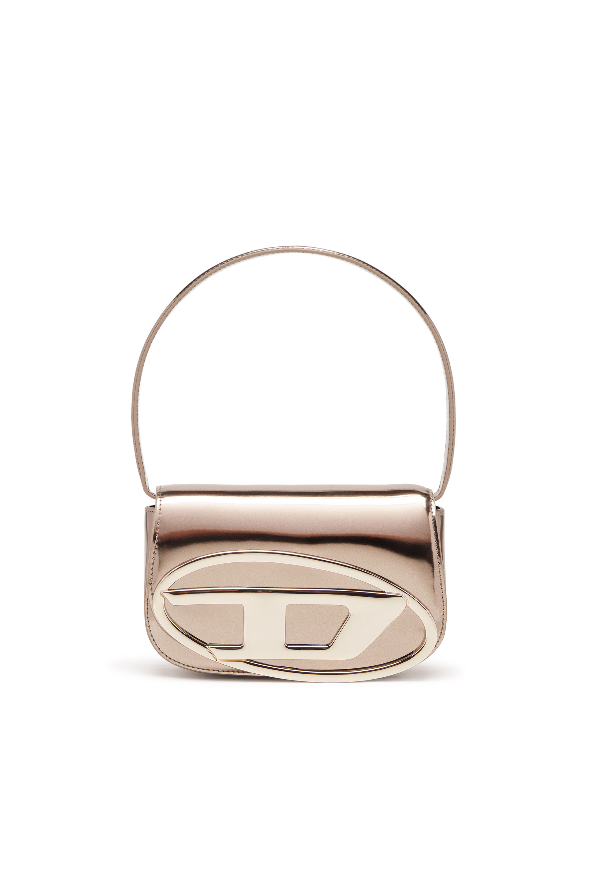Diesel - 1DR, 1DR-Bolso icónico de hombro redondo de cuero espejado Mujer in Marrón - 1