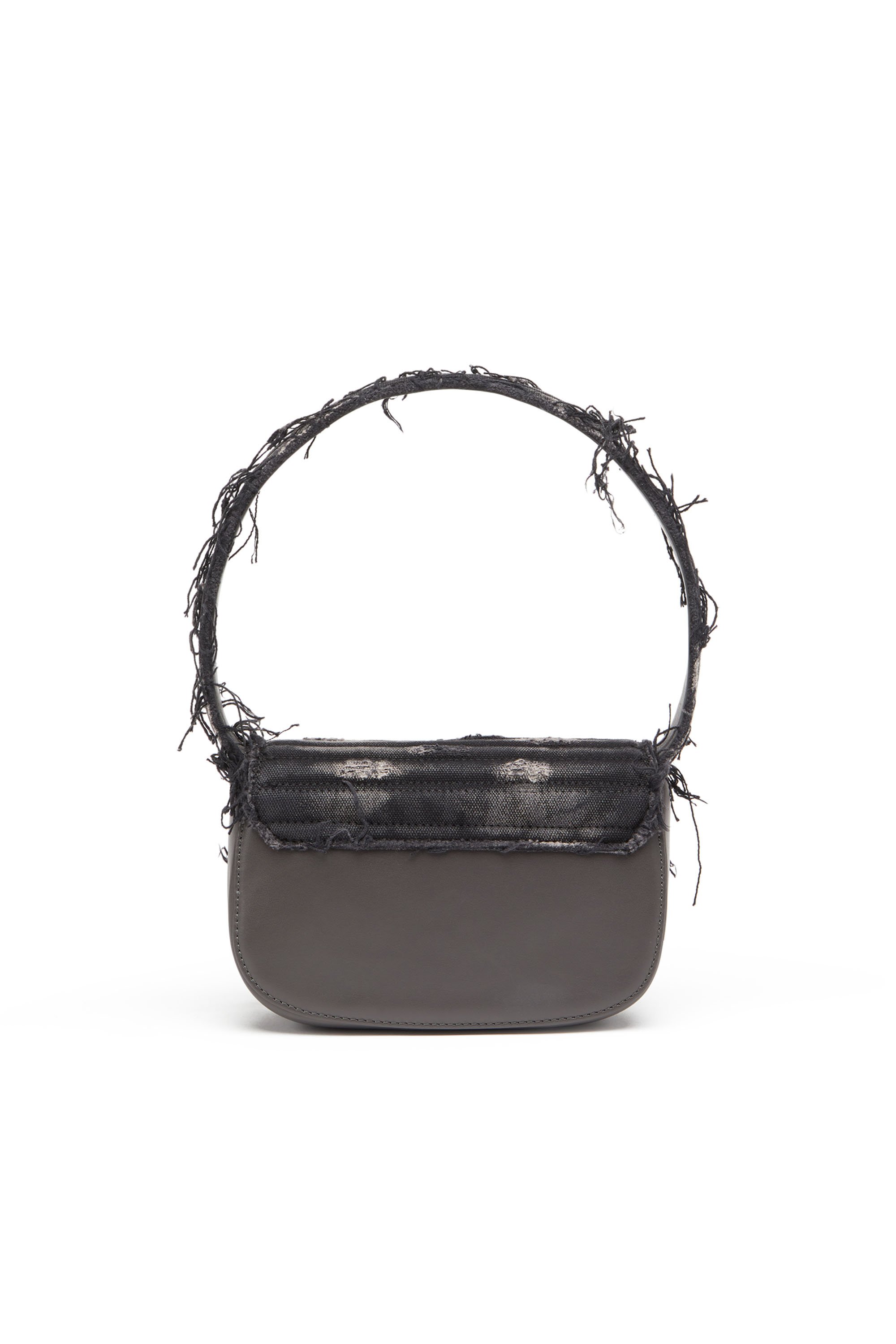 Diesel - 1DR, 1DR - Bolso icónico de hombro de lona con cristales Mujer in Negro - 3