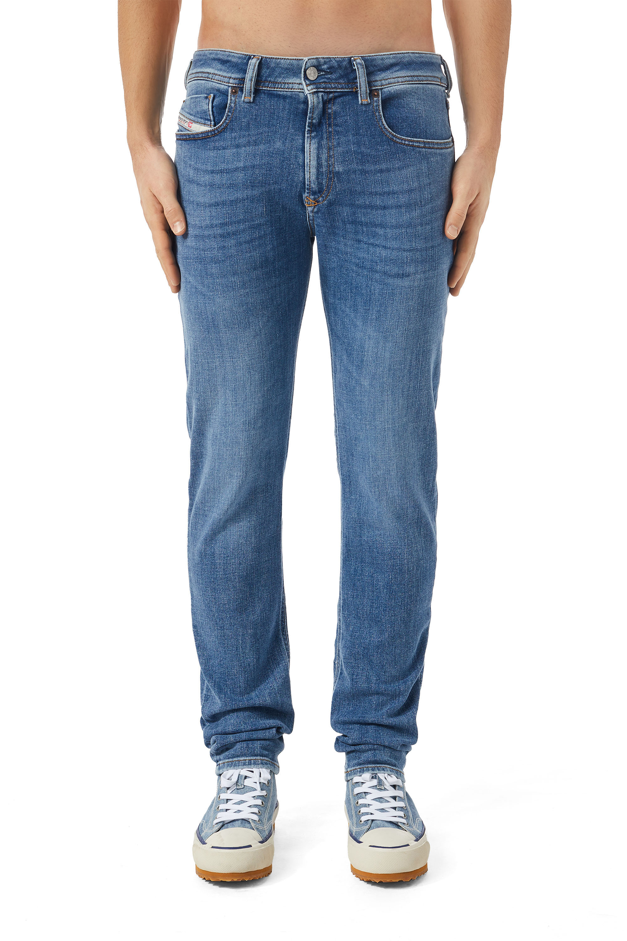 Diesel - Skinny Jeans 1979 Sleenker 09C01 Hombre, Azul medio - 2