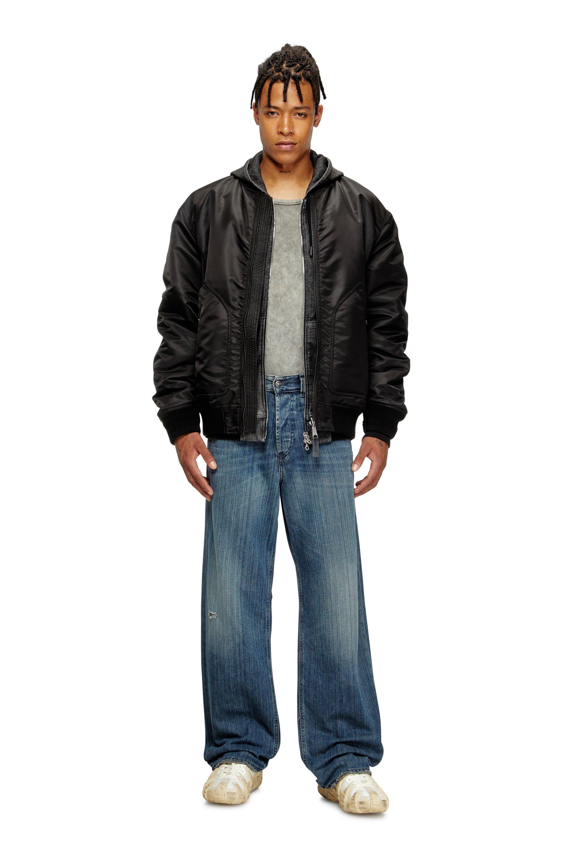 Diesel - Relaxed Jeans 2001 D-Macro 09M09 Hombre, Azul Oscuro - 2