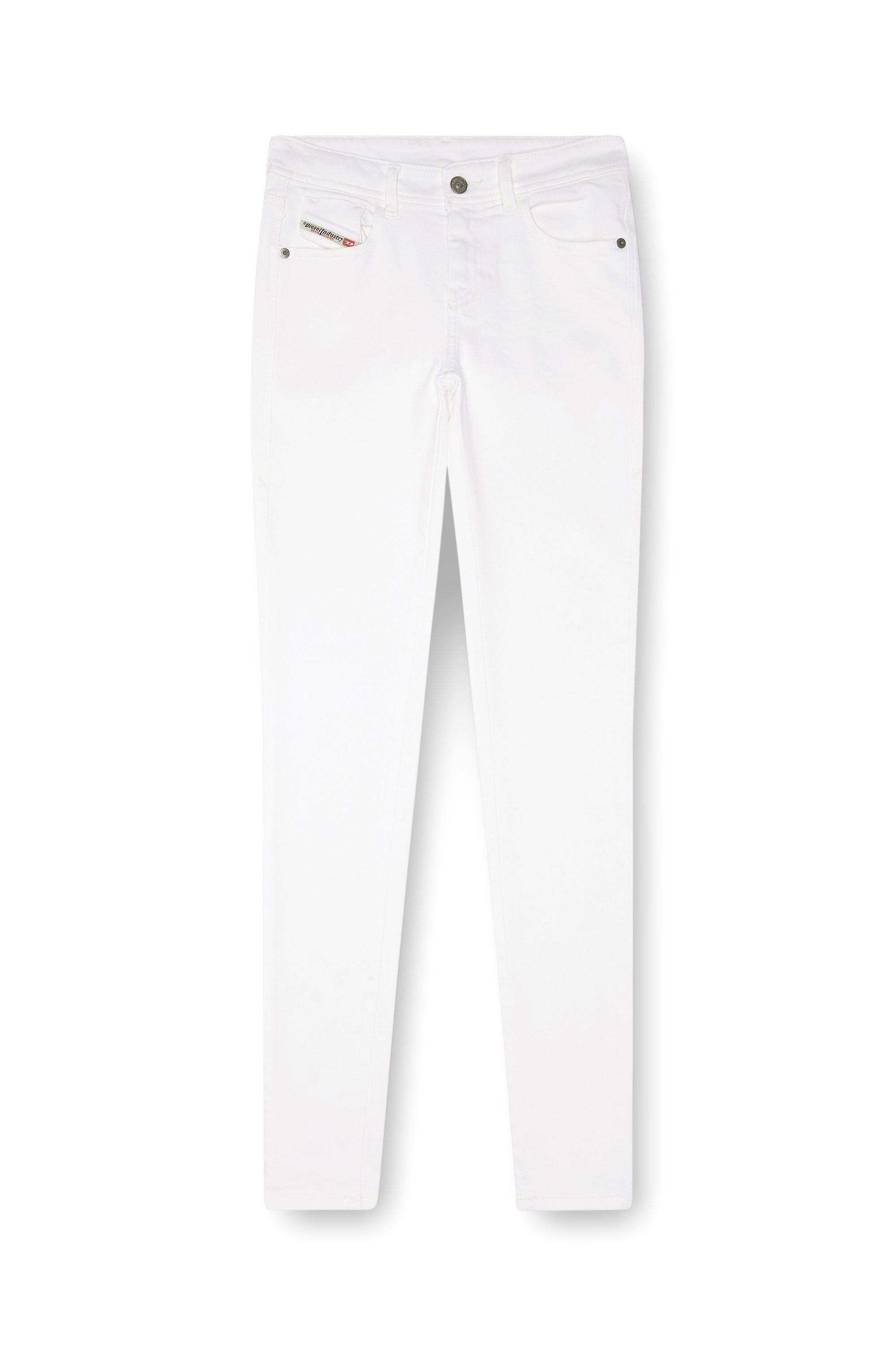 Diesel - Woman's Skinny Jeans 2017 Slandy 09F90, White - 3