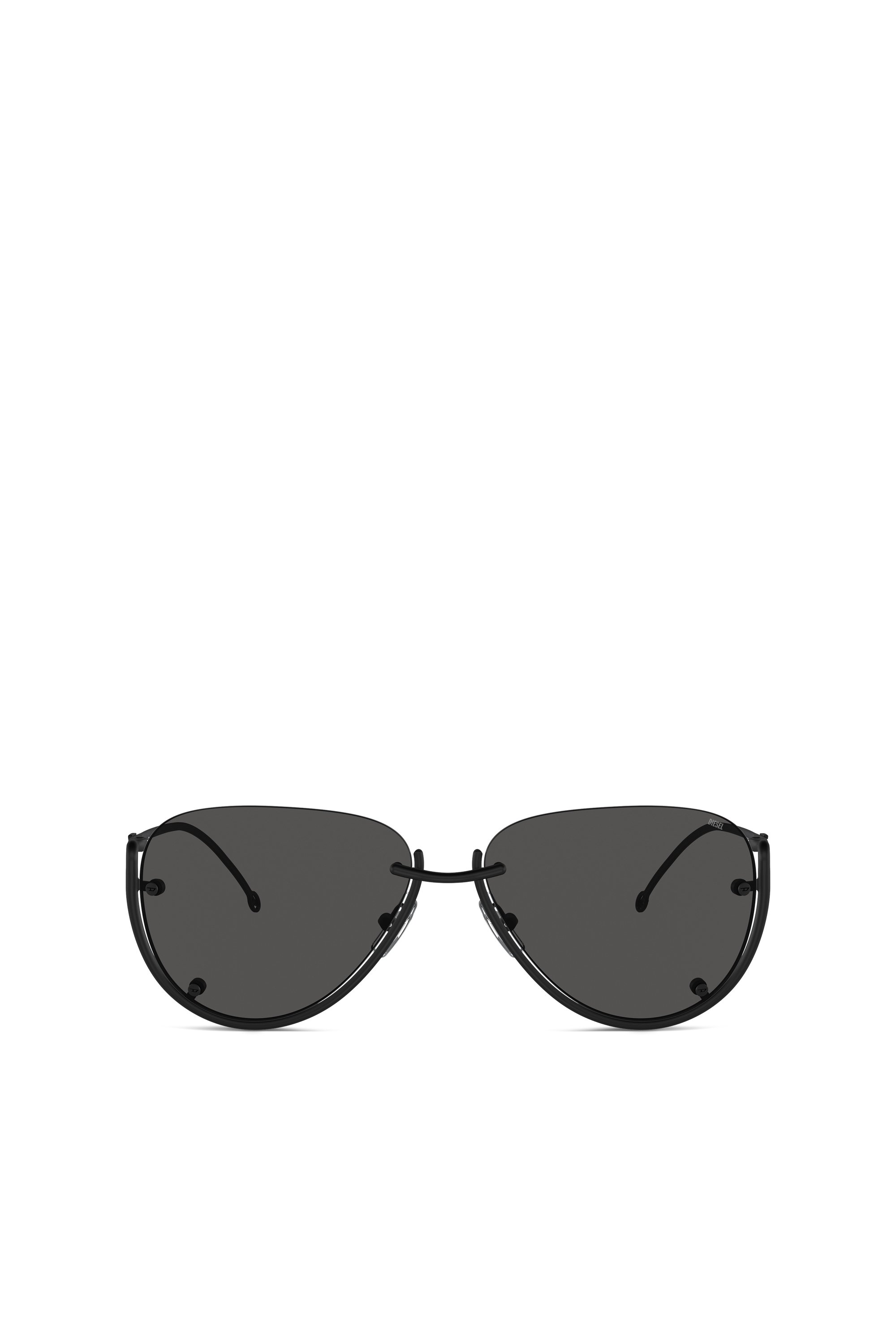 Diesel - 0DL1003, Unisex's Pilot model sunglasses in Black - 1