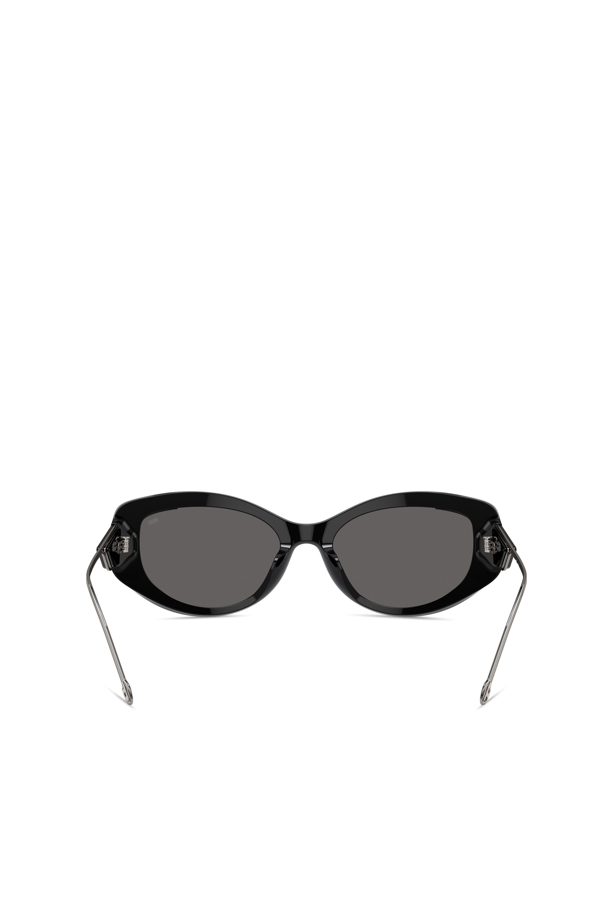 Diesel - 0DL2001 SIZE 54, Unisex's Cat-eye style sunglasses in Black/Flash mirror - 3