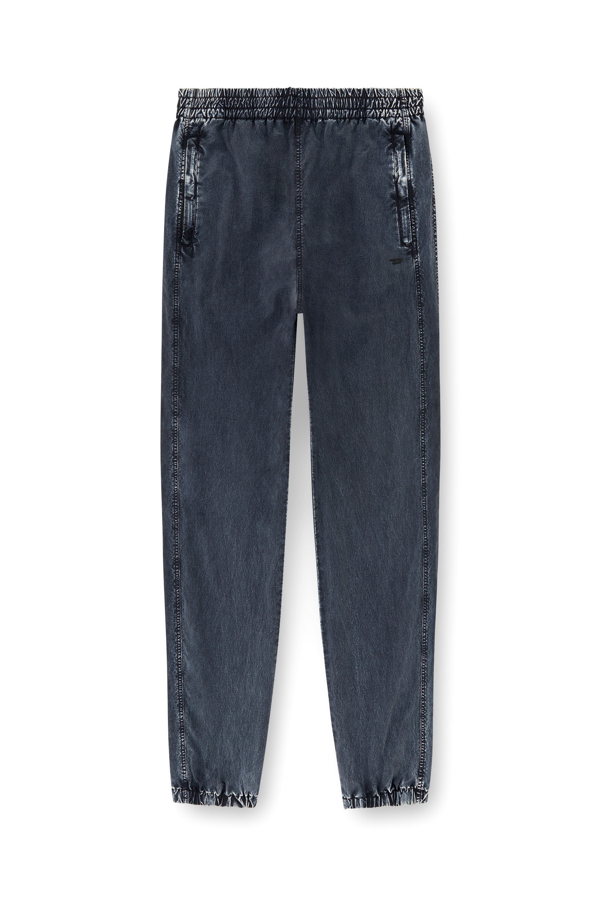 Diesel - P-WILSON, Man's Pants in recycled nylon taslan in Dark Blue - 4