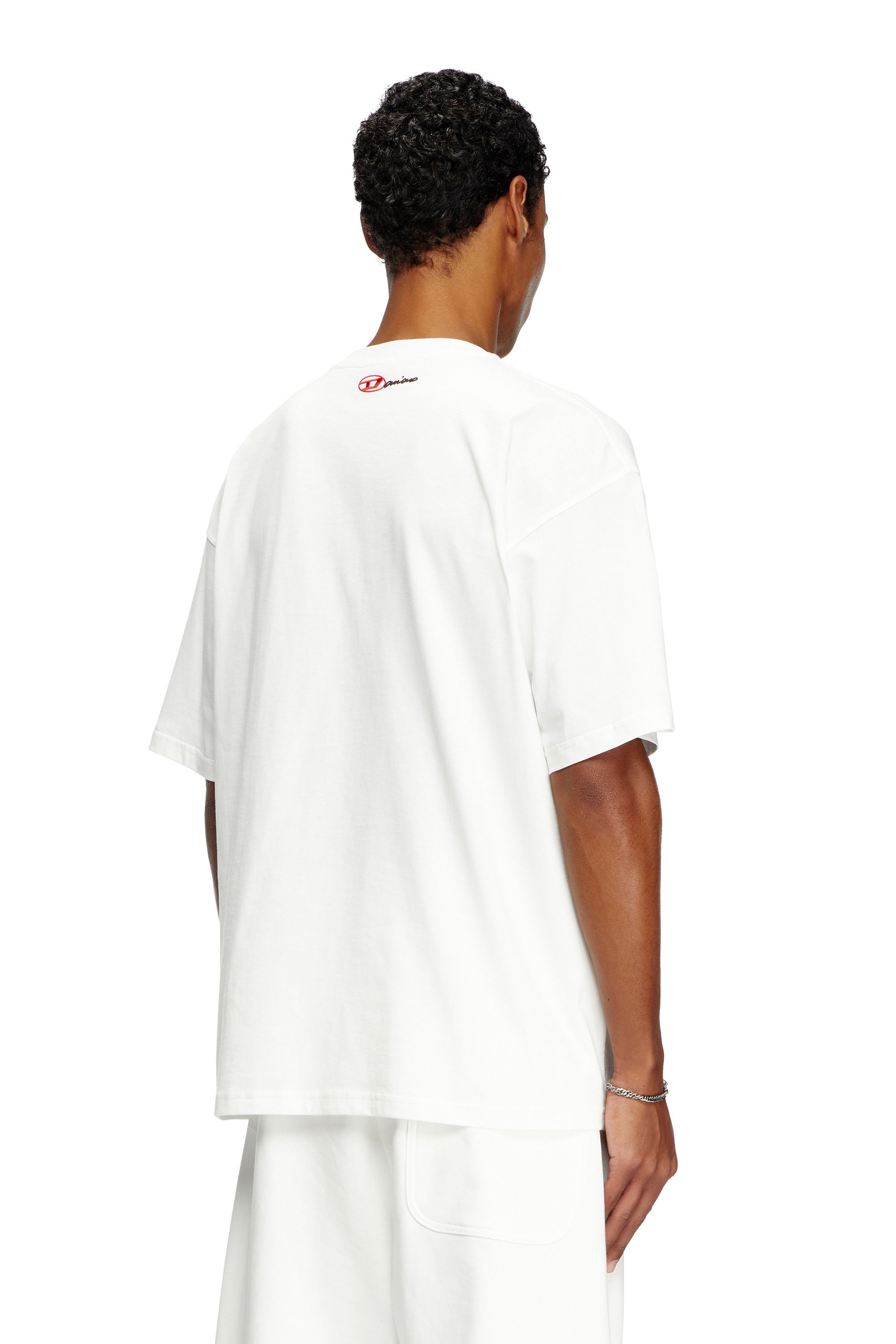 Diesel - T-BOXT-BALLO-DD, Camiseta con parche de tatuaje Unisex in Blanco - 4