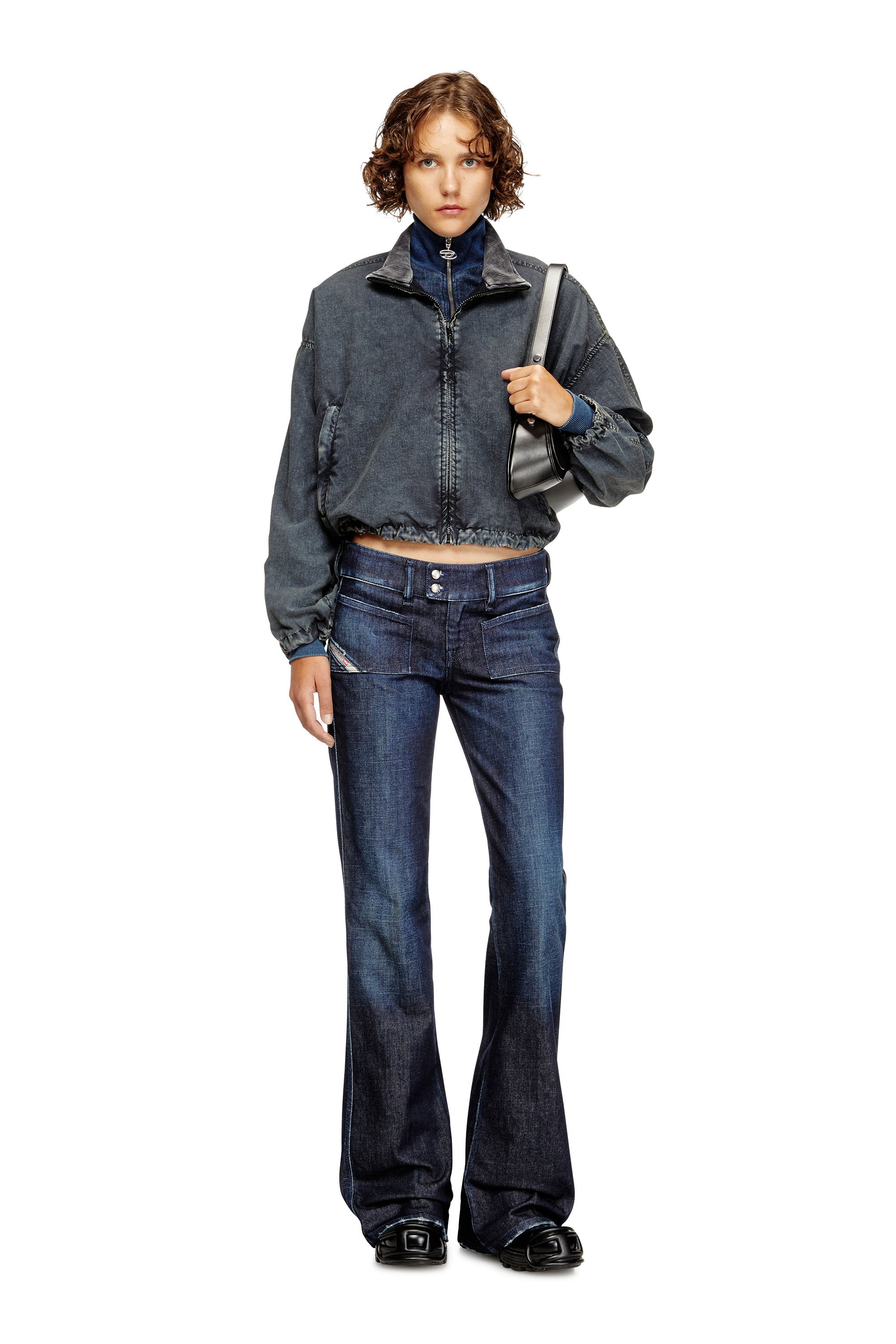 Diesel - Bootcut Jeans D-Hush 09M19 Mujer, Azul Oscuro - 3